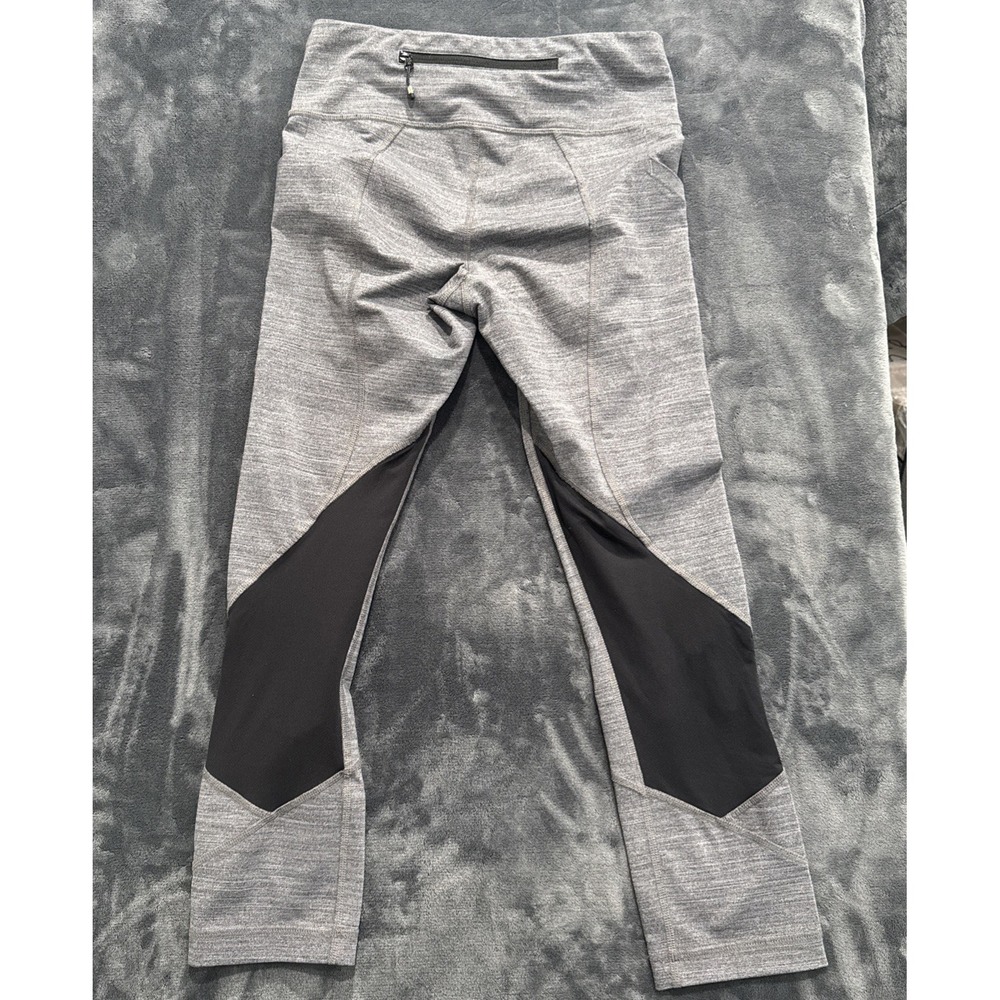 Lululemon Leggings Womens Size 4 Speed Up Tight Crop Gray Athleisure Gym Yoga - Picture 5 of 7